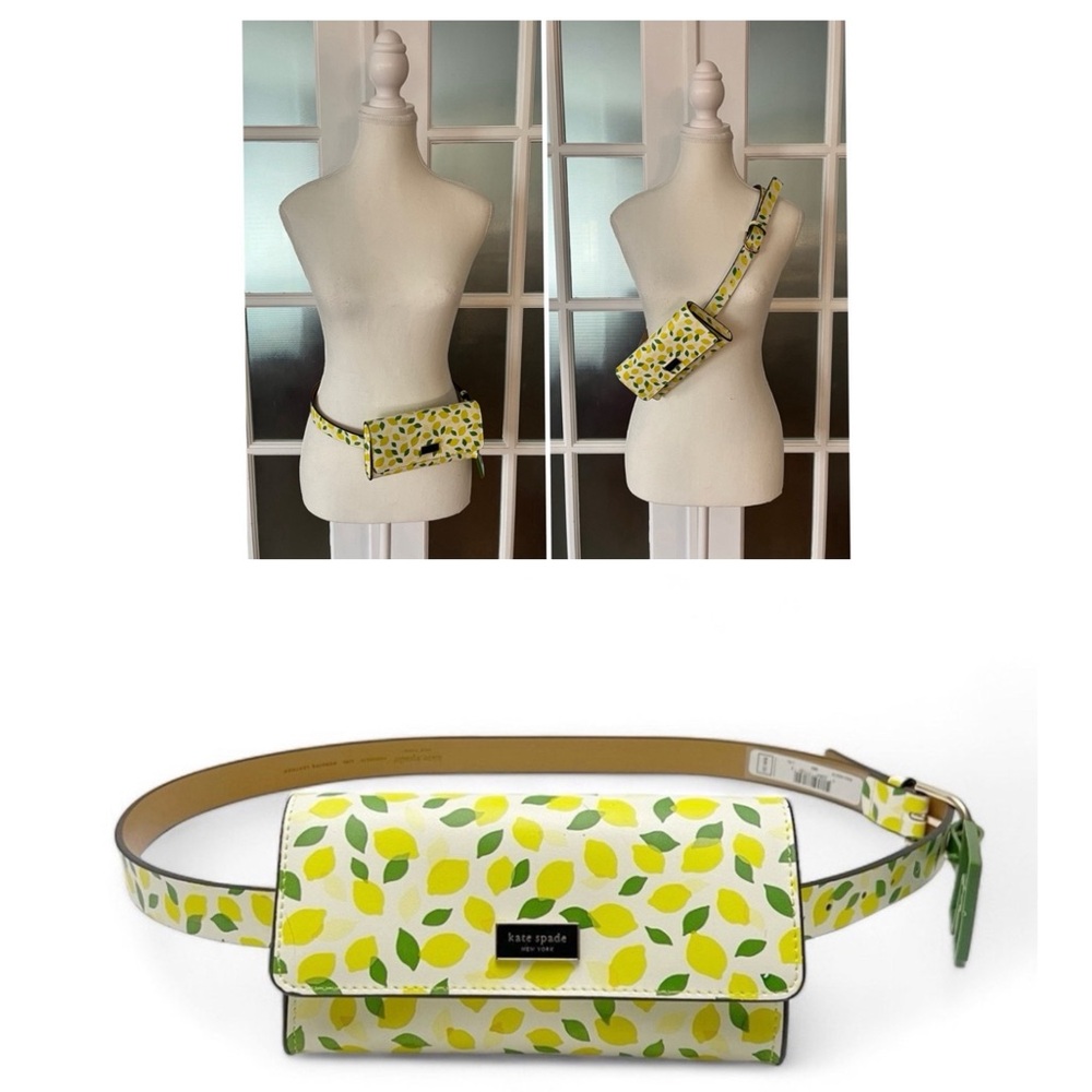 🍋 Kate Spade New York Lemon Print Belt Bag L/XL